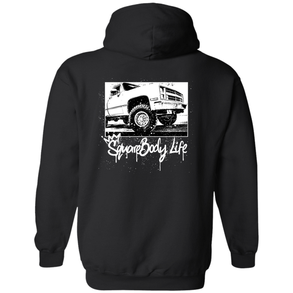 Chevy Squarebody Life, Squarebody Dashboard, Chevy C10, Silverado, 1987 Squarebody Nation  Pullover Hoodie