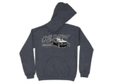 Dark grey hoodie with "Obsession Single Cab" and truck graphic.