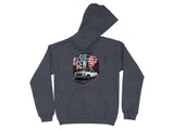 Dark grey hoodie with graphic of white truck and "4th GEN" text.