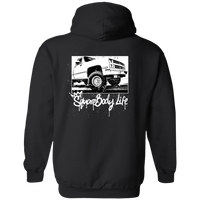 Chevy Squarebody Life, Squarebody Dashboard, Chevy C10, Silverado, 1987 Squarebody Nation  Pullover Hoodie
